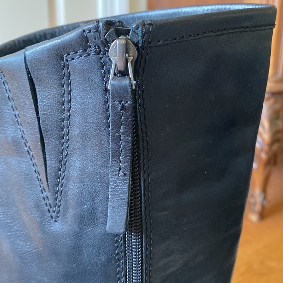 Franco Sarto Kemper Knee High Black Leather Boots, Size 7.5 - Picture 6 of 16